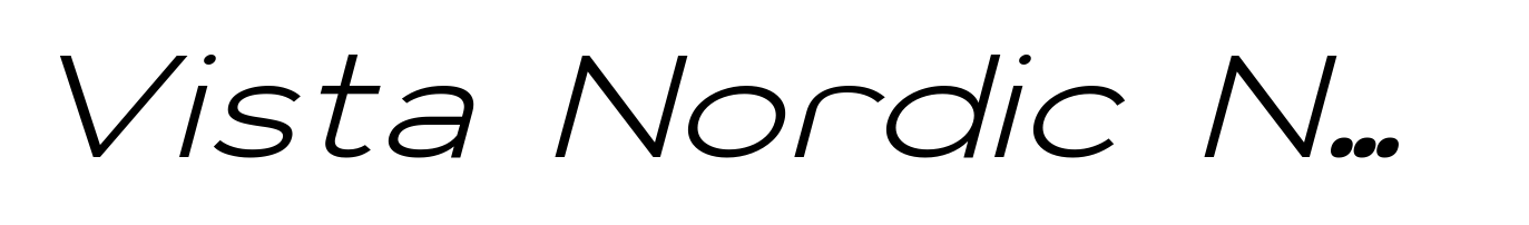 Vista Nordic Normal Italic